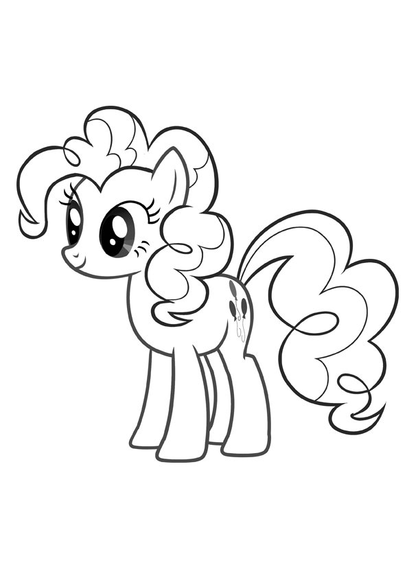 Kolorowanka online: Kolorowanka samotna Pinkie Pie